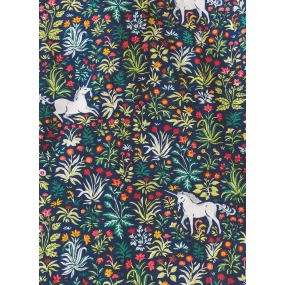 Printfresh Unicorn's Garden Printed Navy Blue Pajama Pants Size XL - Picture 3 of 8